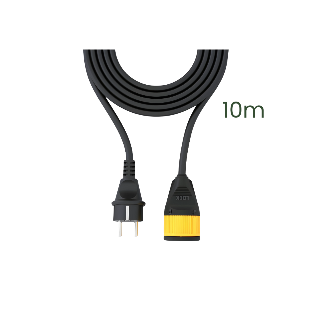 Extension Cord with Locking Plug - Heavy Duty - 10m