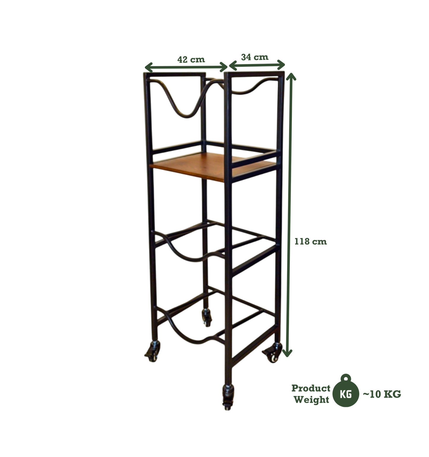3-Tier WaterRack™ EasyFlow with Wheels & Brakes + 2x Water Jug Valve