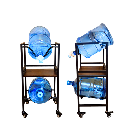 2-Tier WaterRack™ EasyFlow with Wheels & Brakes + 2x Water Jug Valve