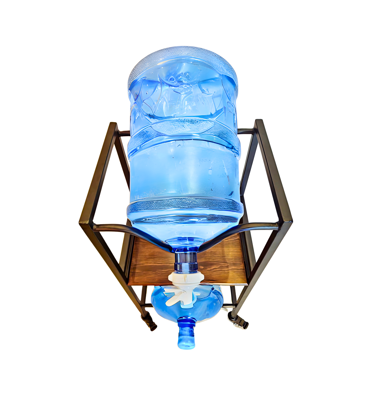 2-Tier WaterRack™ EasyFlow with Wheels & Brakes + 2x Water Jug Valve
