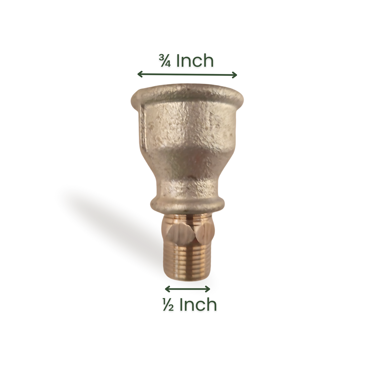 3/4" to 1/2" Faucet Adapter – Nickel Copper
