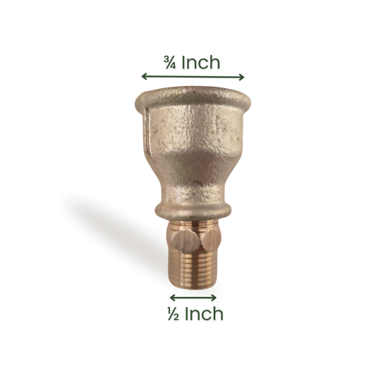 3/4" to 1/2" Faucet Adapter – Nickel Copper