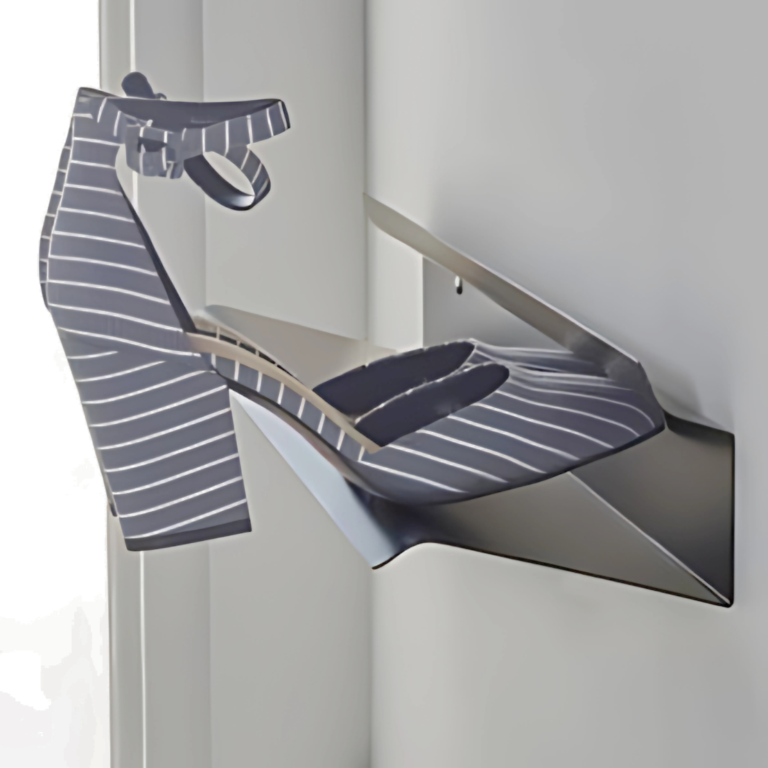 Floating Iron Shoe Rack