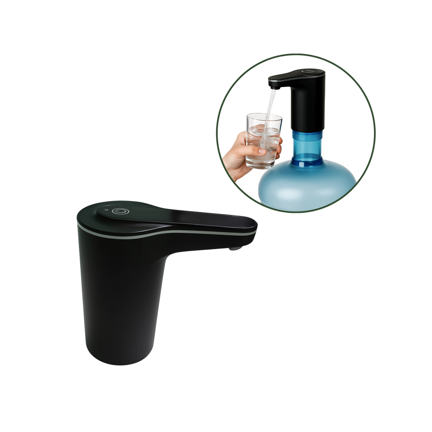 Dual-Motor Water Jug Pump – Heavy‑Duty USB Rechargeable
