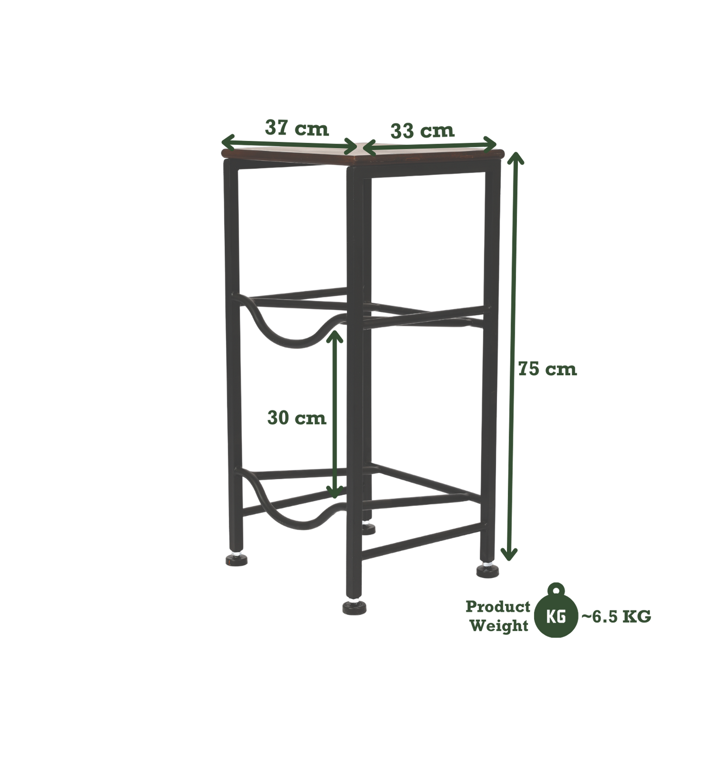 2-Tier WaterRack™ Premium with Natural Wood Shelf