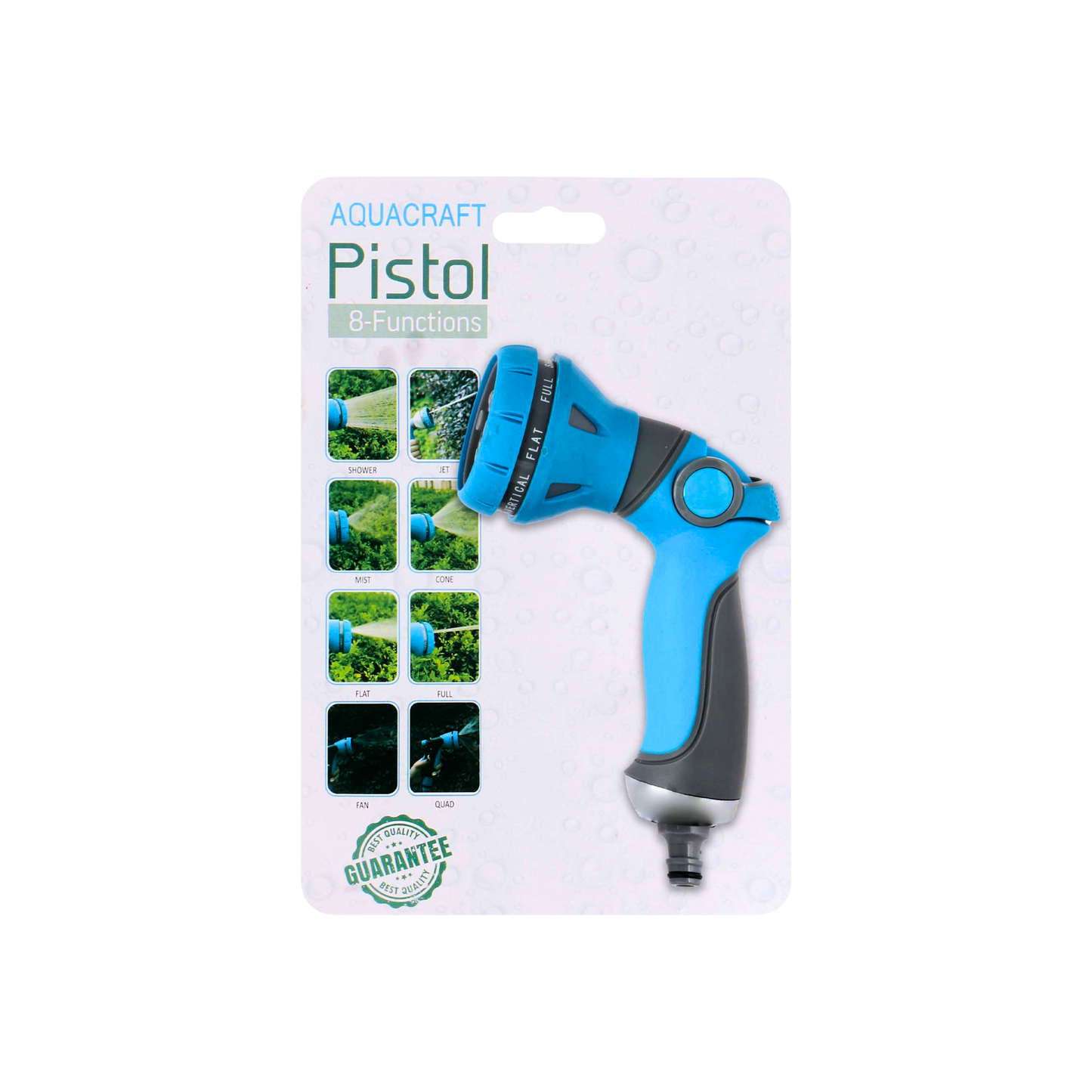 Heavy-Duty 8 Modes Garden Sprayer + 1 Connector 1/2 Inch