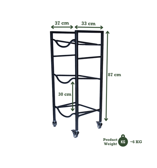 3-Tier WaterRack™ Premium with Wheels & Brakes