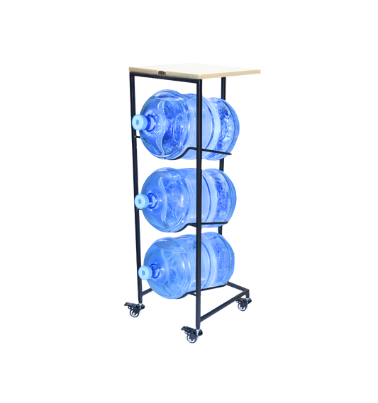 3-Tier WaterRack™ Lite with MDF Shelf, Wheels & Brakes