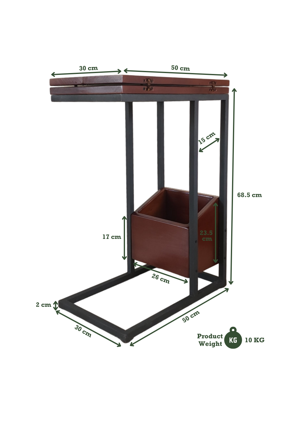 Expandable C-Shaped Table