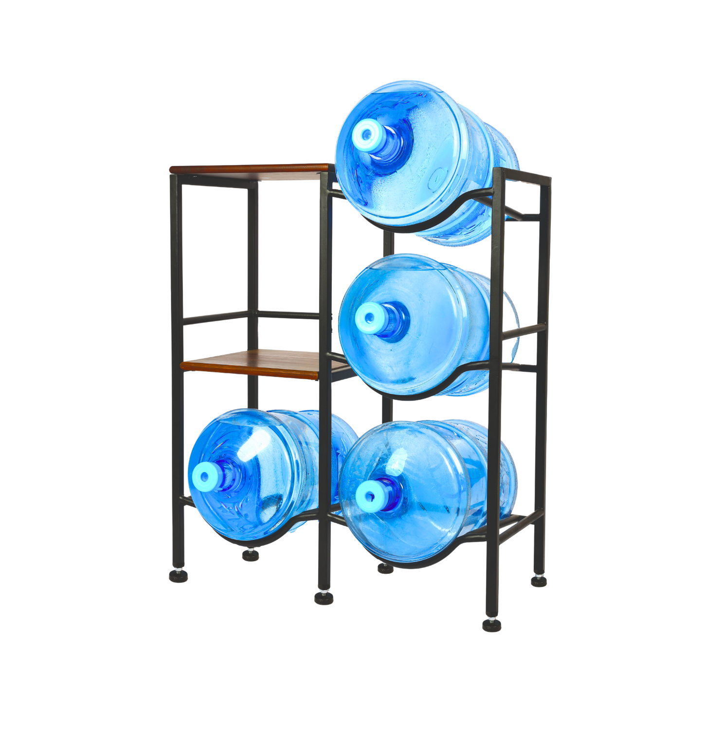 Dual 3-Tier WaterRack™ Premium with 2 Natual Wood Shelves