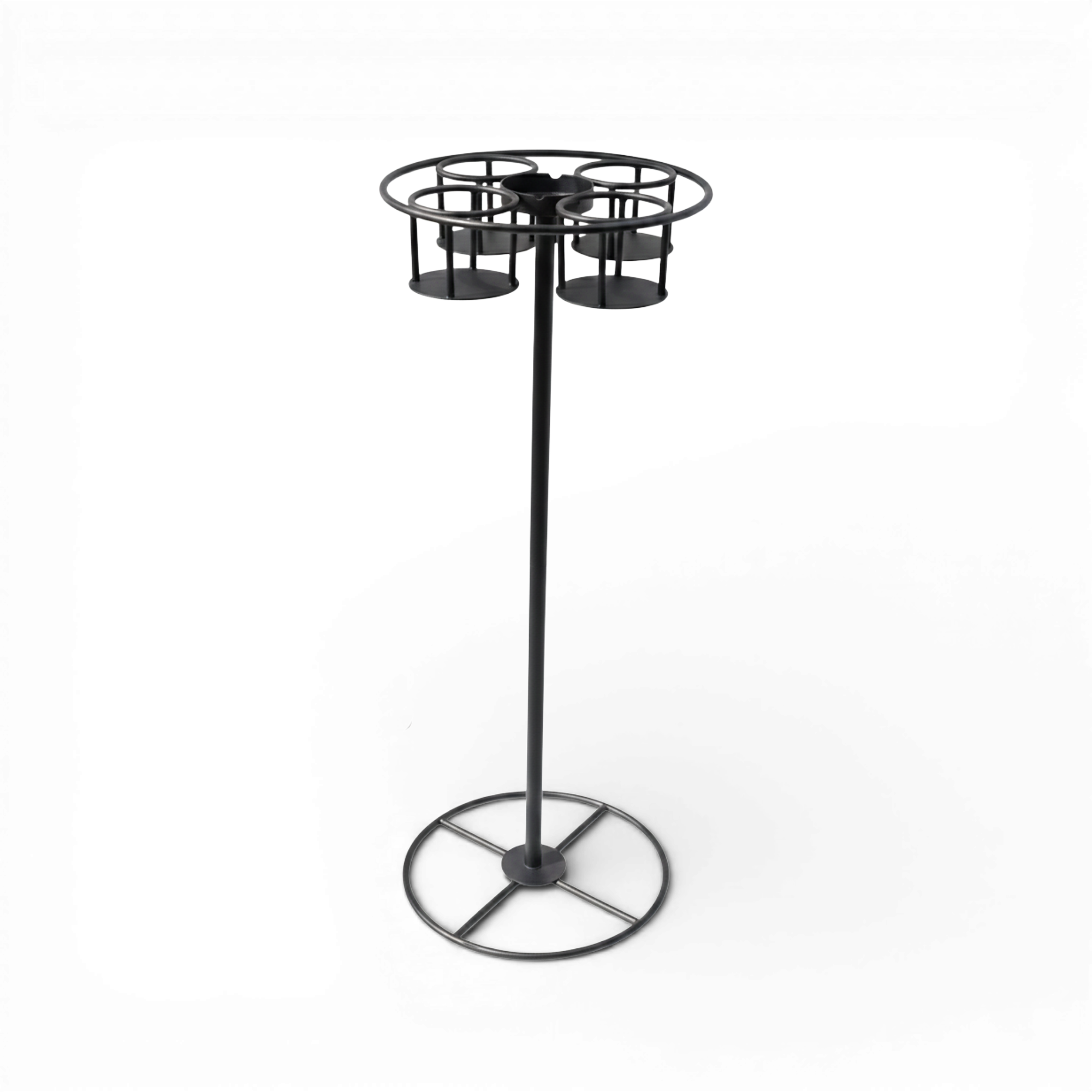 Bottle Holder & Multi-Tray Lounge Companion