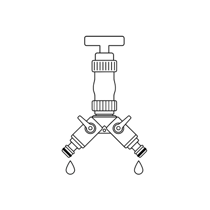 Dual Tap Hose Connector (Y Splitter)