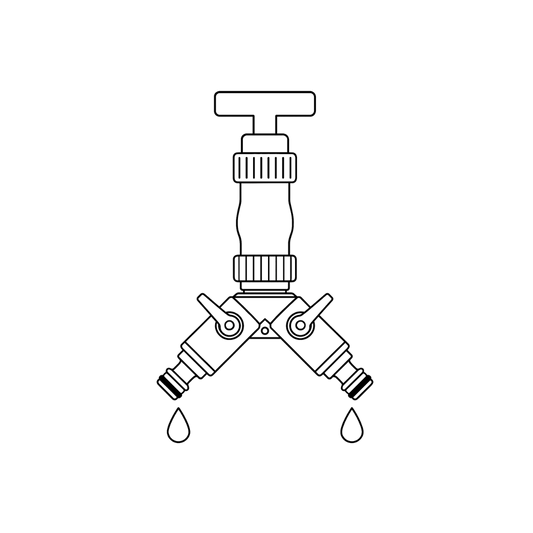 Dual Tap Hose Connector (Y Splitter)