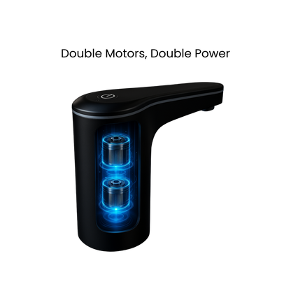Dual-Motor Water Jug Pump – Heavy‑Duty USB Rechargeable