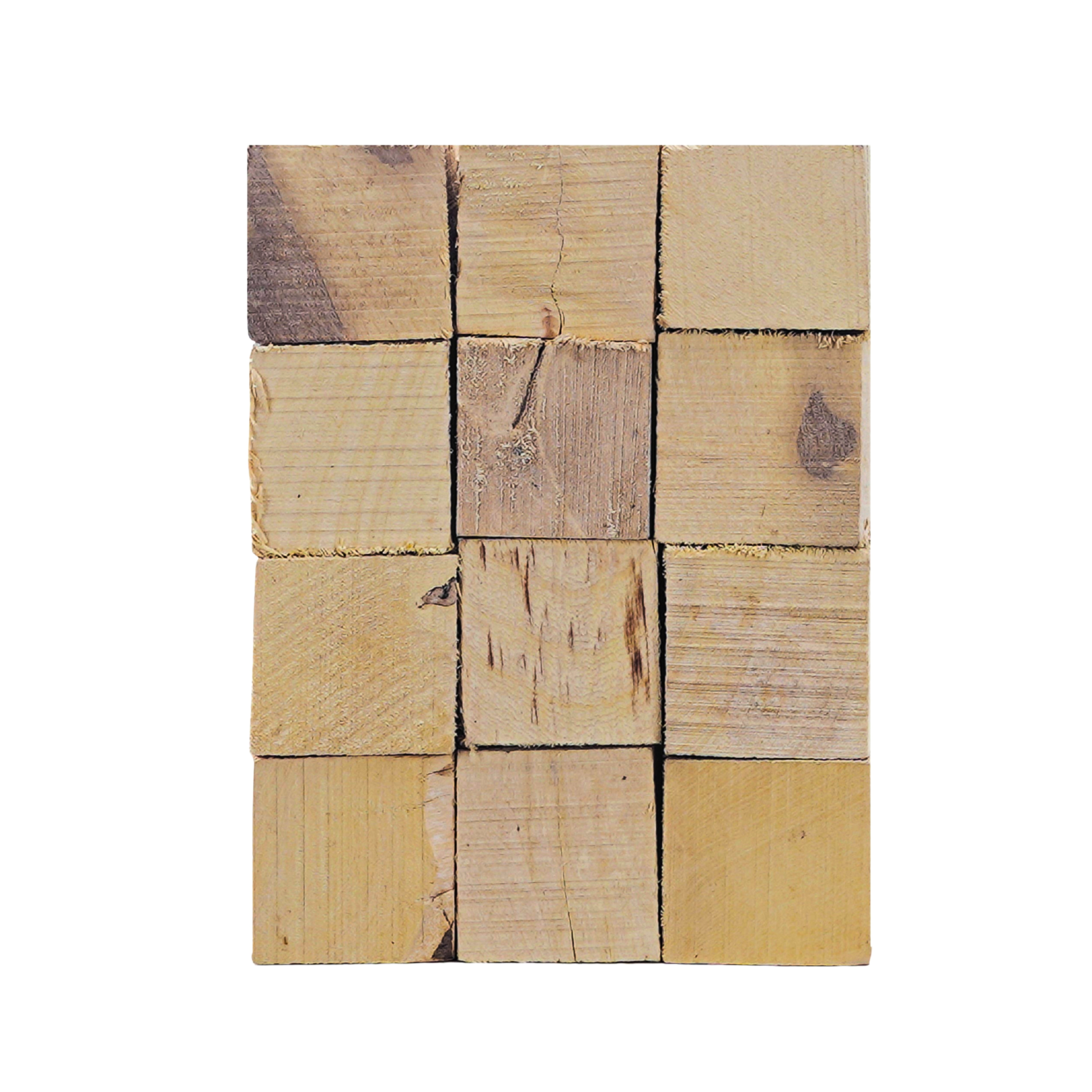 Orange Wood Chunks | 36 Pieces