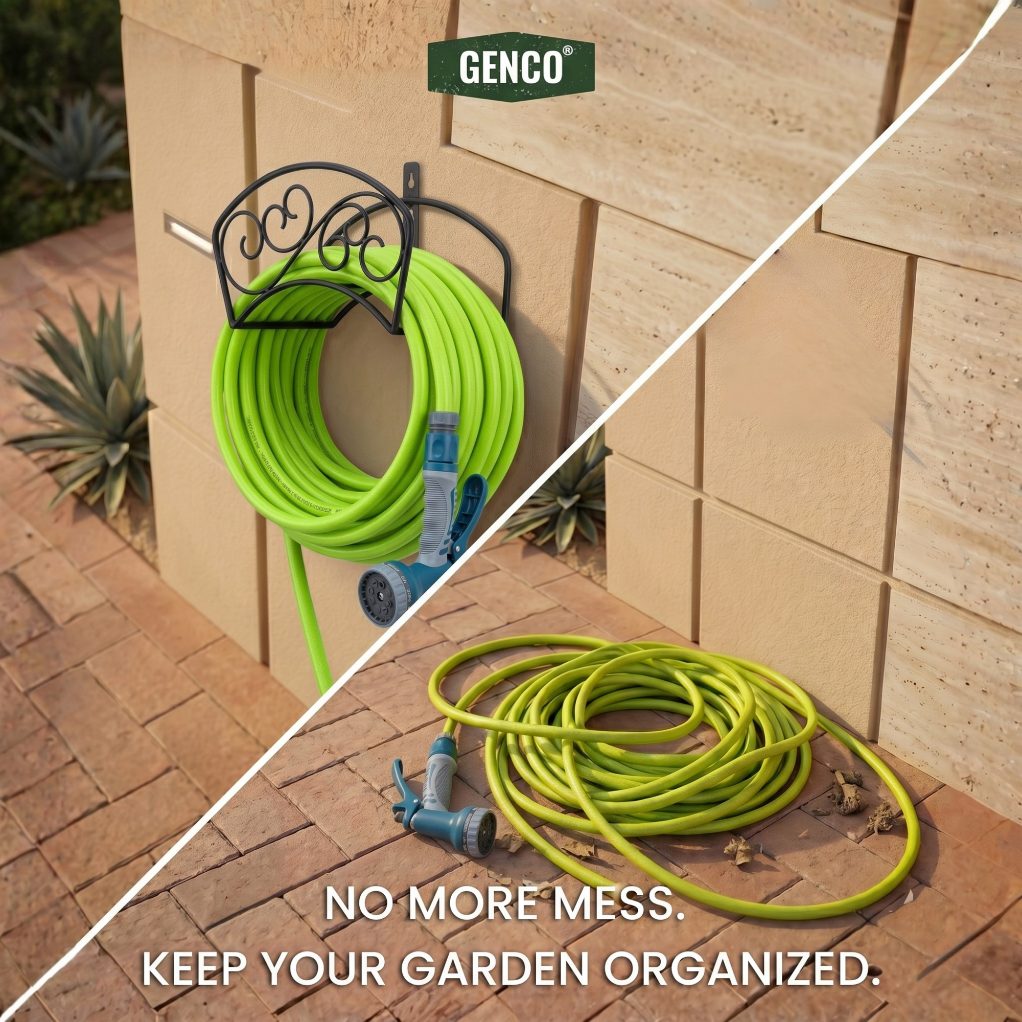 Classic Garden Hose Wall Mount Holder