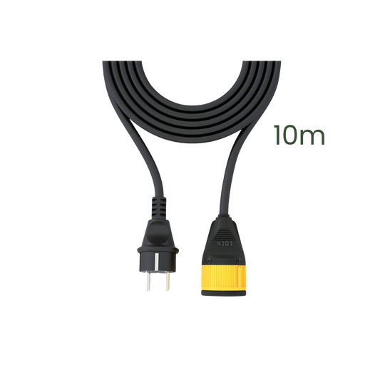 Extension Cord with Locking Plug - Heavy Duty - 10m