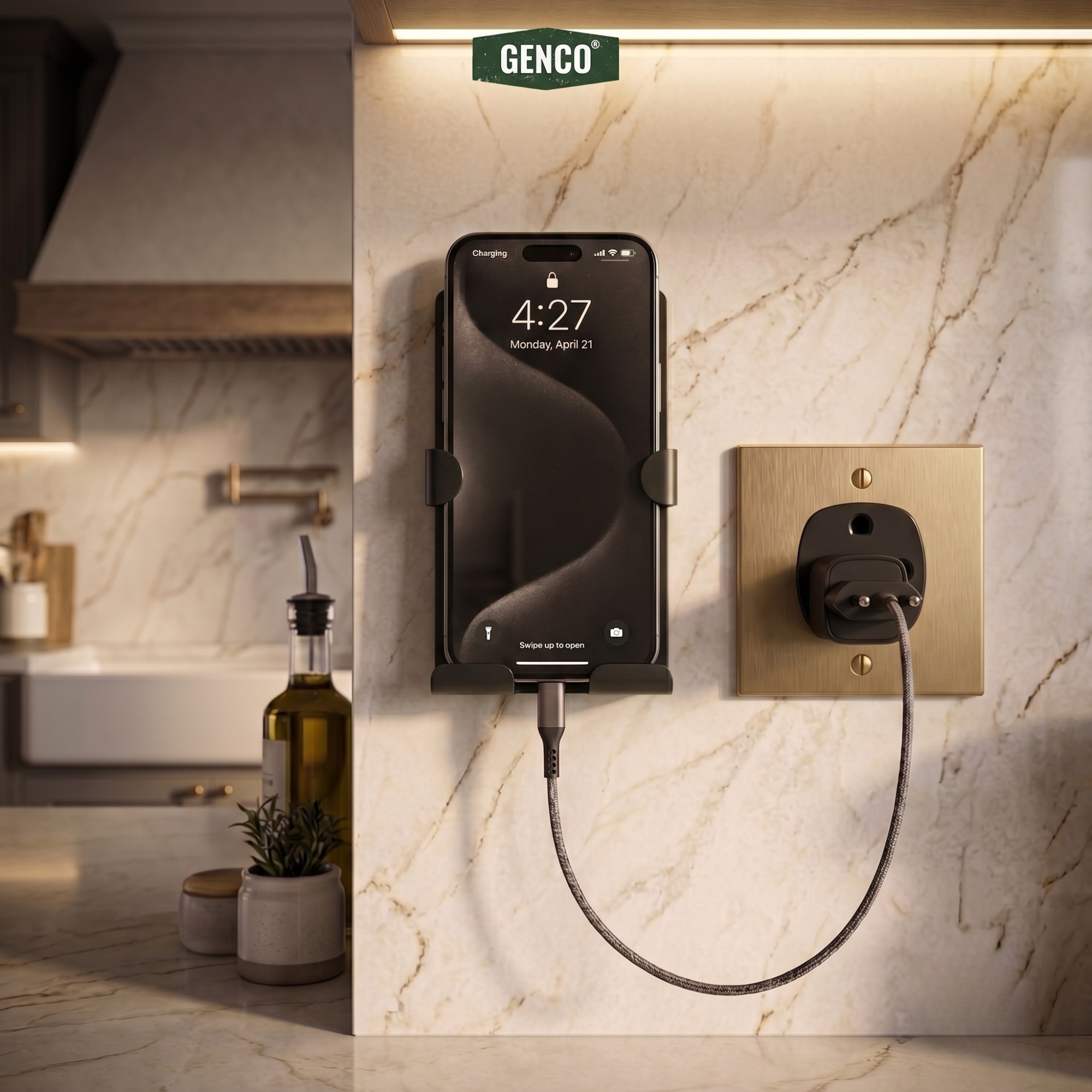 Matte Black Iron PhoneBase™