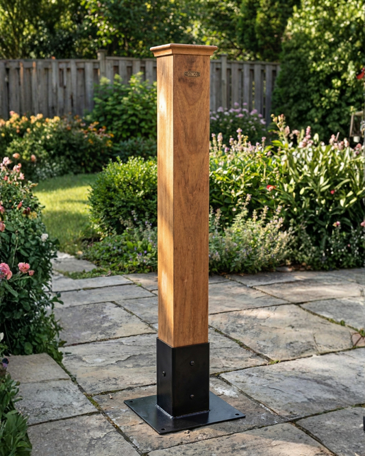 Genco Heavy-Duty Beechwood Mounting Post for Hose Reel