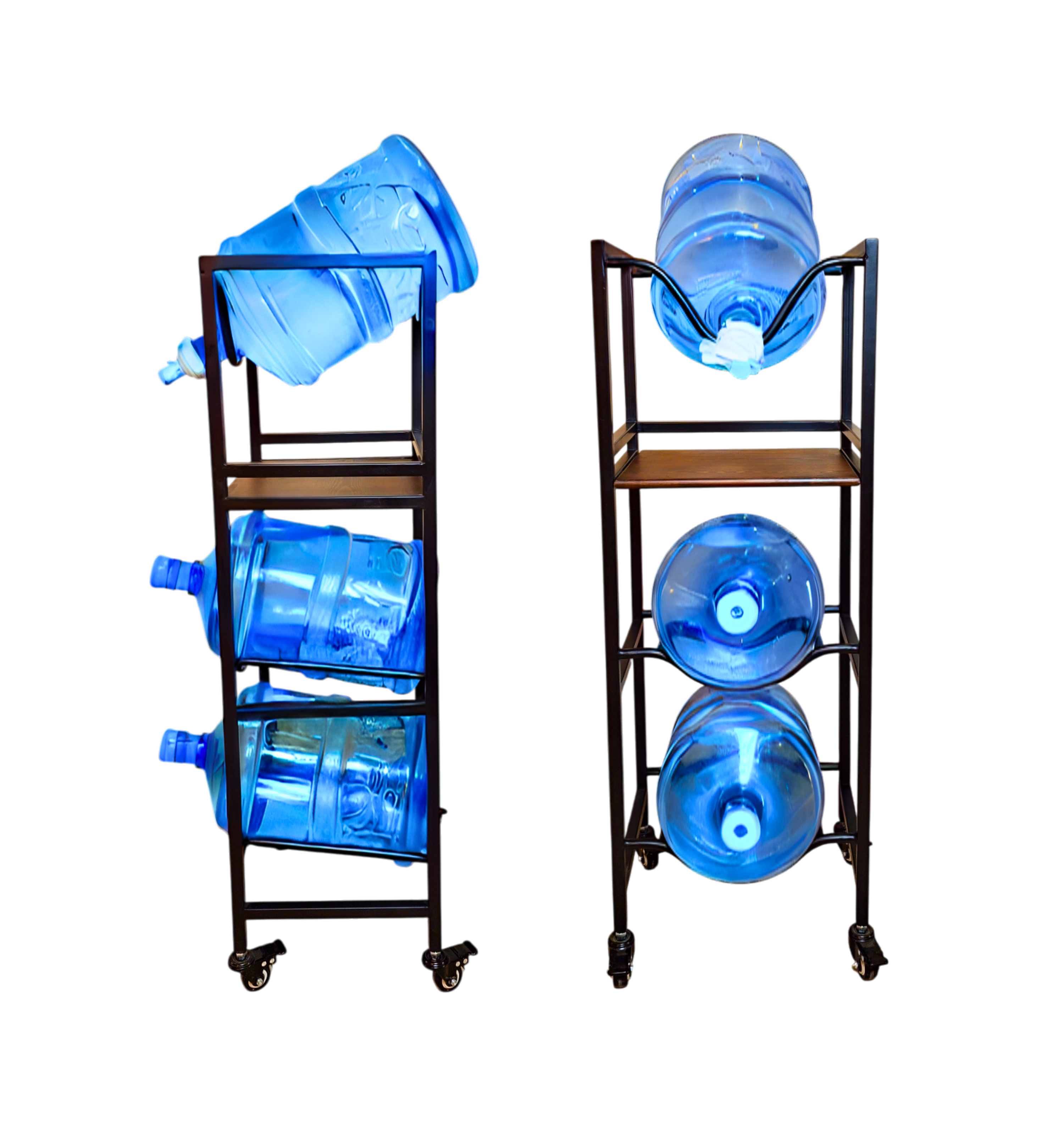 WaterRack EasyFlow | 3-Tier with Wheels & Brakes + 2x Water Jug Valve