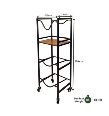 3-Tier WaterRack™ EasyFlow with Wheels & Brakes + 2x Water Jug Valve