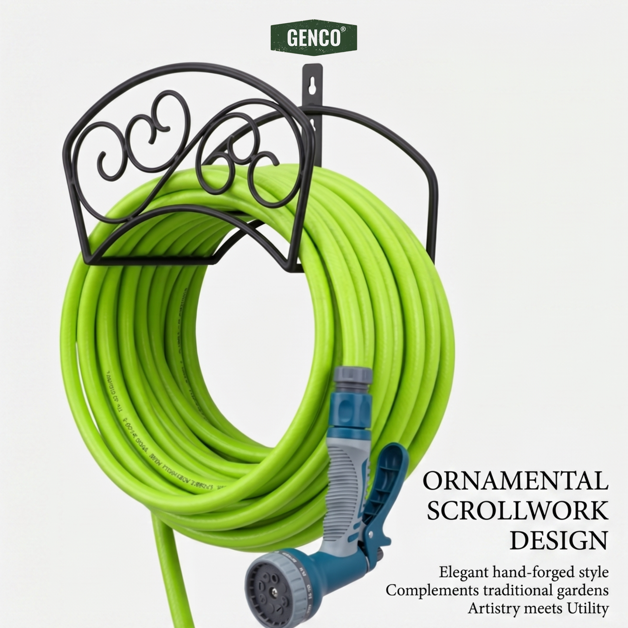 Classic Garden Hose Wall Mount Holder