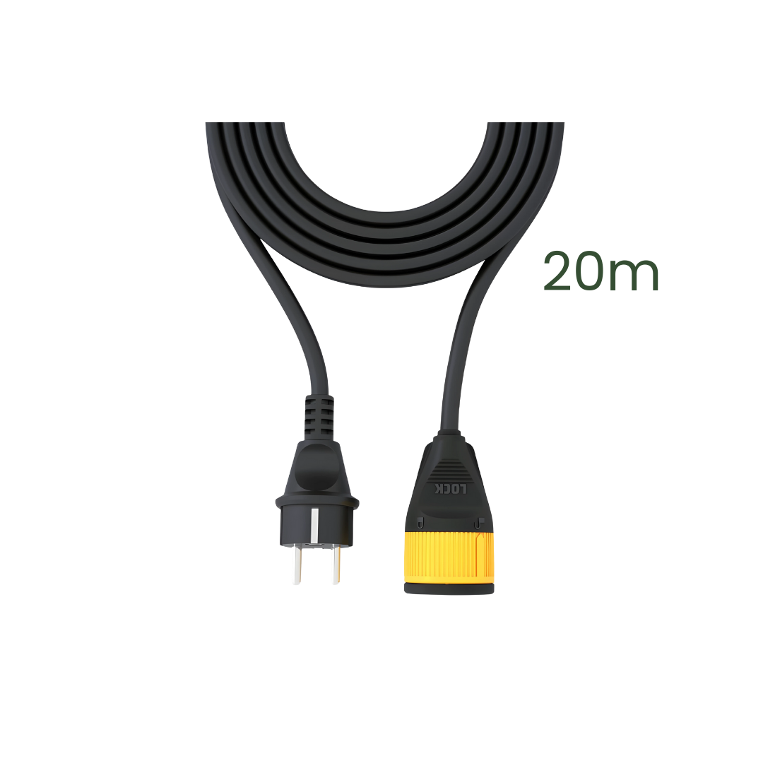 Extension Cord with Locking Plug - Heavy Duty - 20m