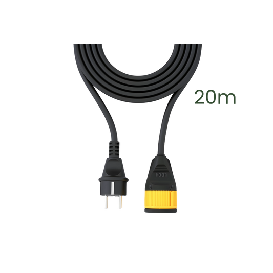 Extension Cord with Locking Plug - Heavy Duty - 20m