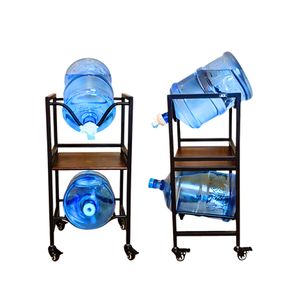 2-Tier WaterRack™ EasyFlow with Wheels & Brakes + 2x Water Jug Valve