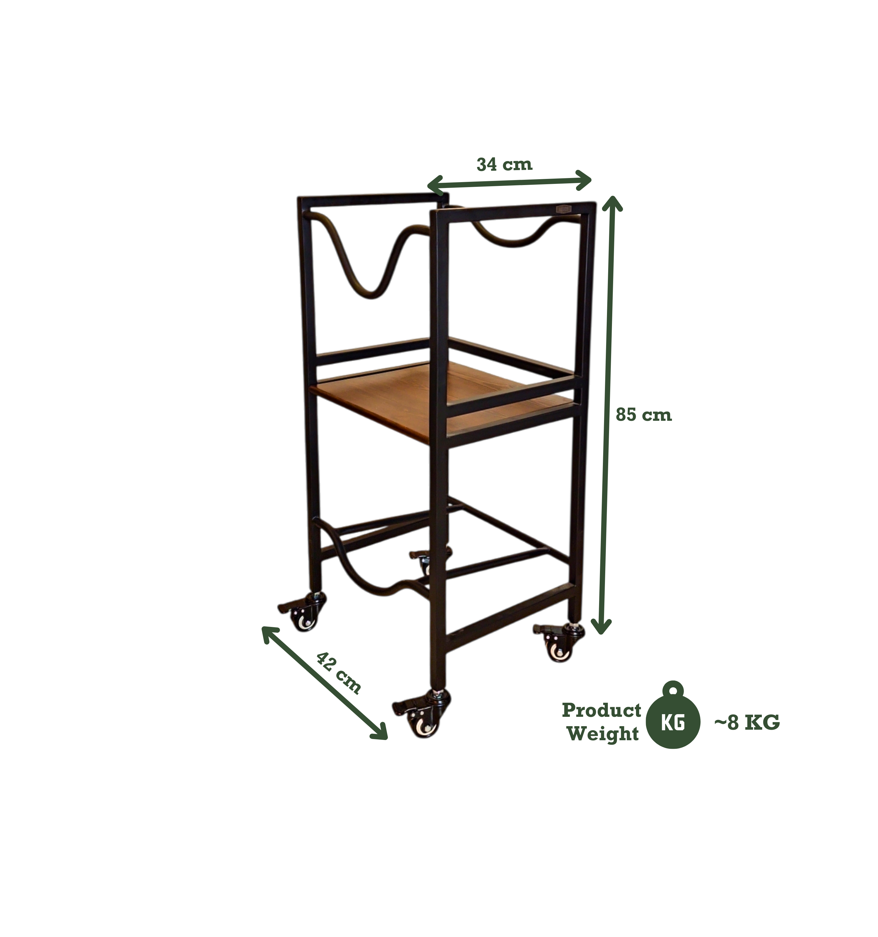 WaterRack EasyFlow | 2-Tier with Wheels & Brakes + 2x Water Jug Valve