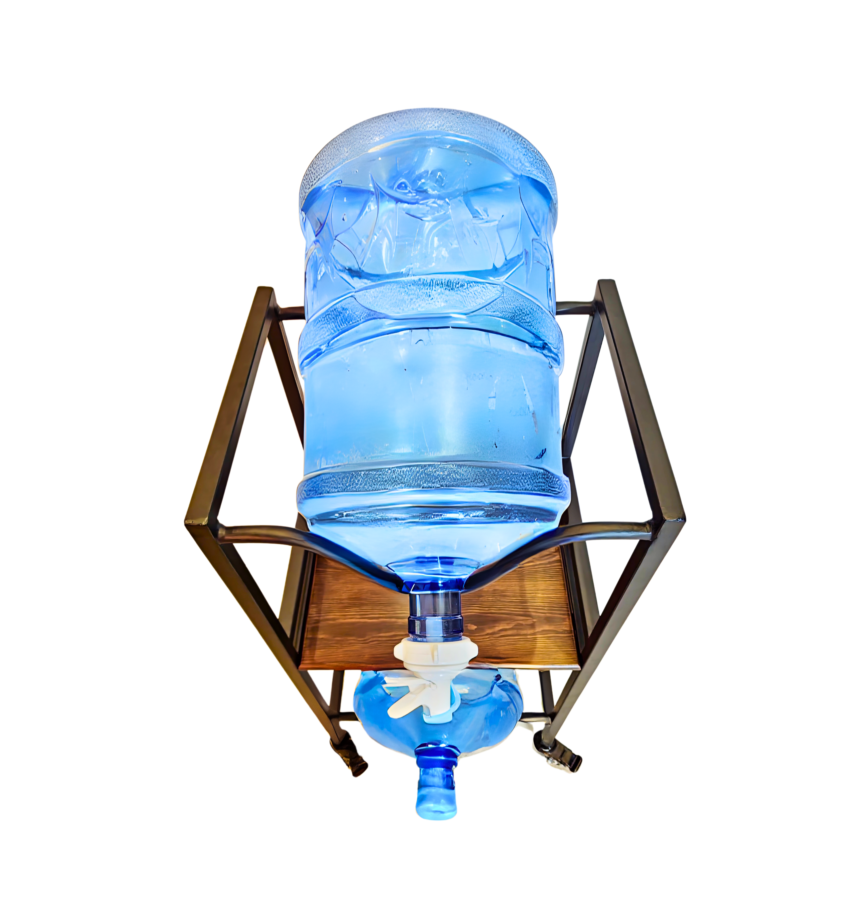 WaterRack EasyFlow | 2-Tier with Wheels & Brakes + 2x Water Jug Valve