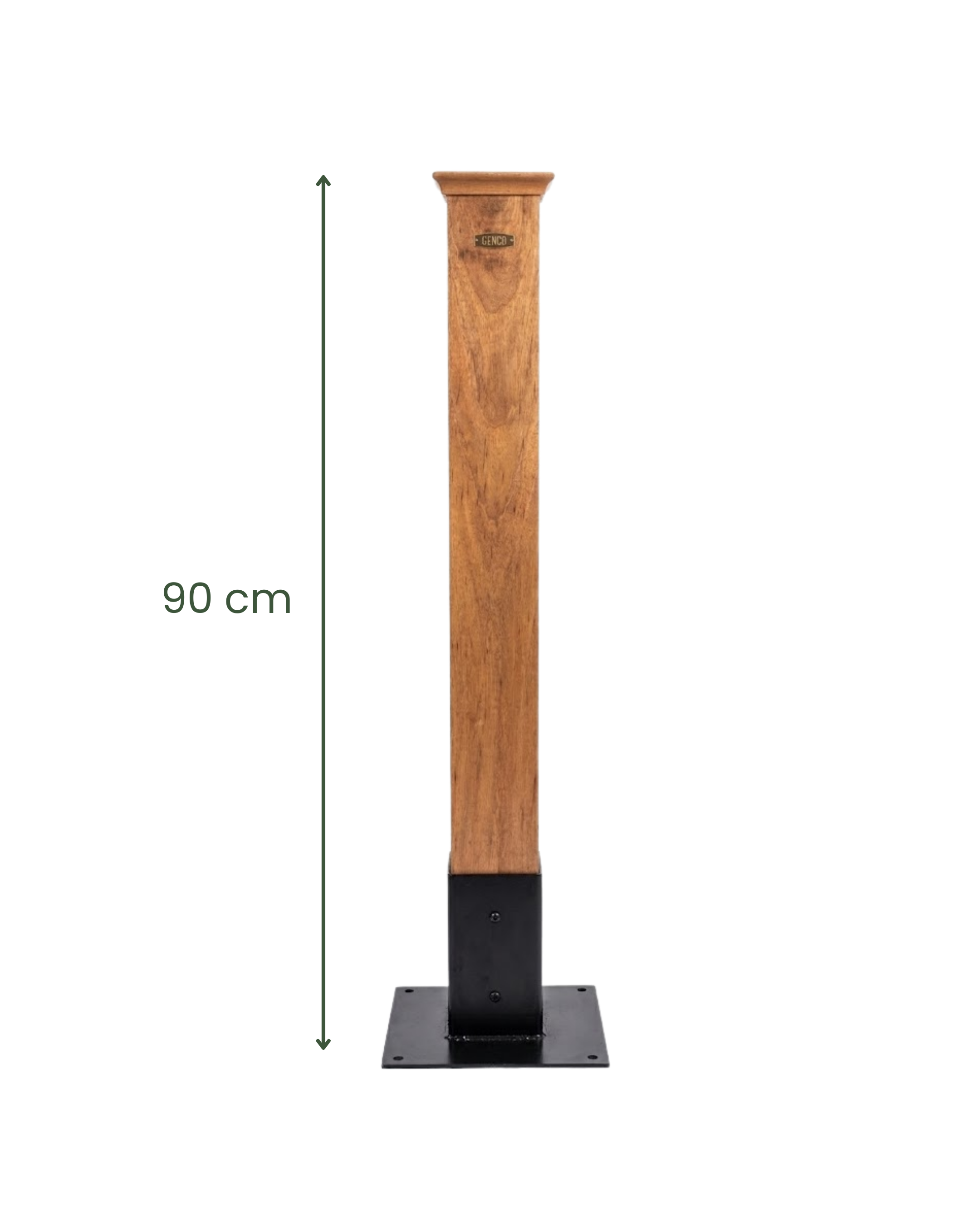 Genco Heavy-Duty Beechwood Mounting Post for Hose Reel