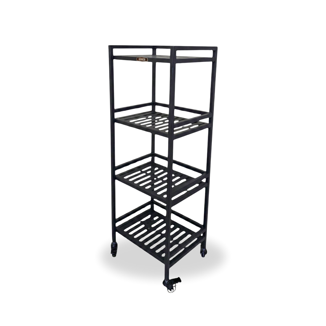 Ridge | 4-Tier Iron Rack with Wheels & Brakes