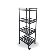 Ridge | 4-Tier Iron Rack with Wheels & Brakes