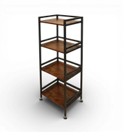 Hudson | 4-Tier Iron & Wood Rack
