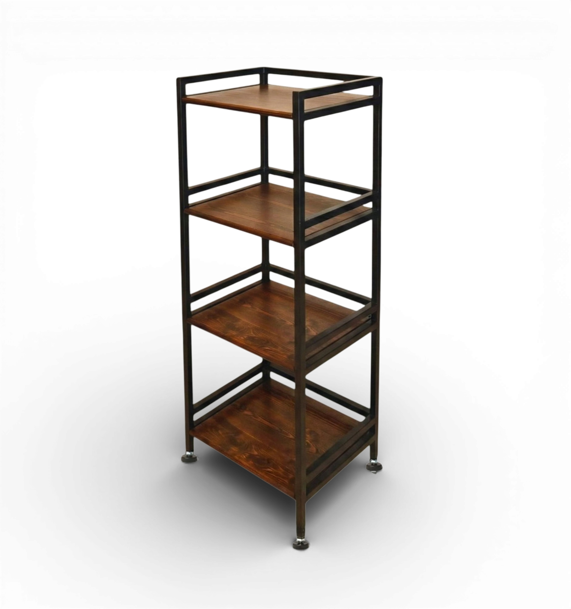 Hudson | 4-Tier Iron & Wood Rack