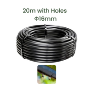 16mm PVC Pipe with Holes - 20m