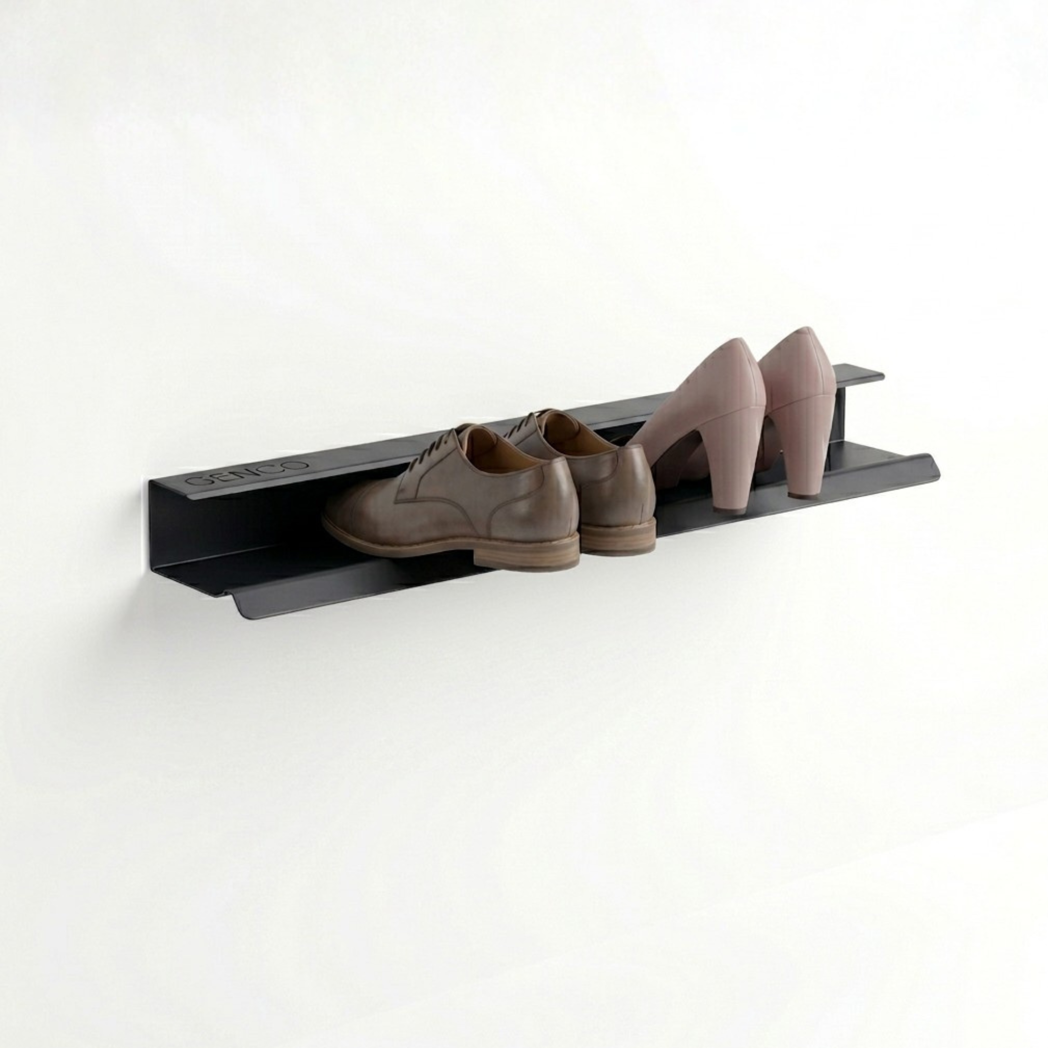 Floating Iron Shoe Rack