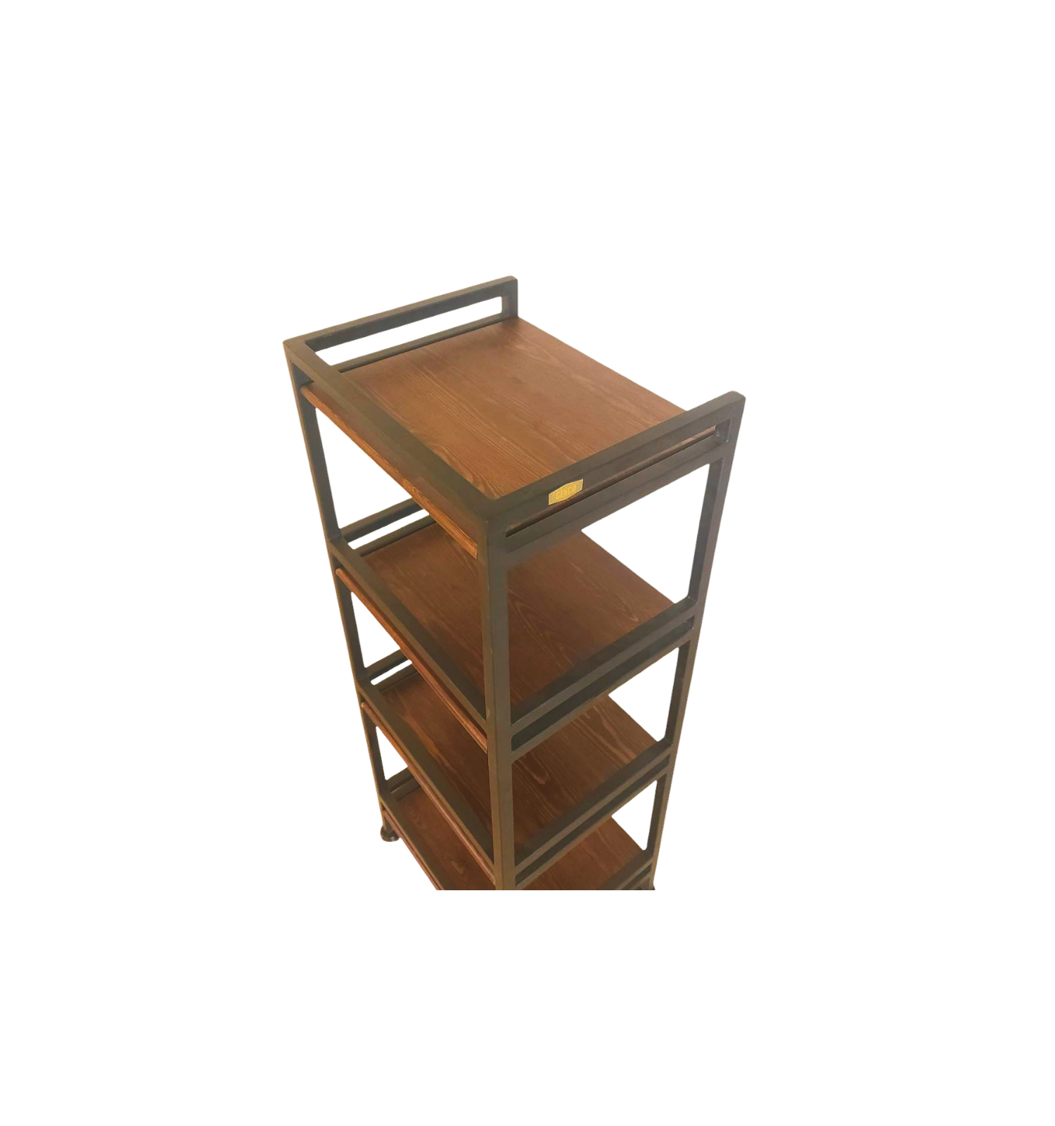Hudson | 4-Tier Iron & Wood Rack