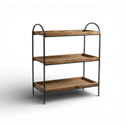 Arc XL | 3-Tier Wood & Iron Rack