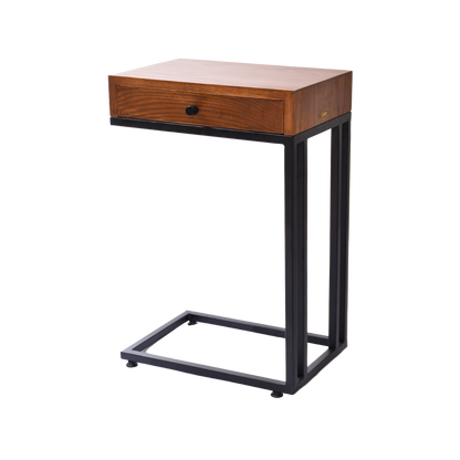OakSteel Mini Drawer C-Table