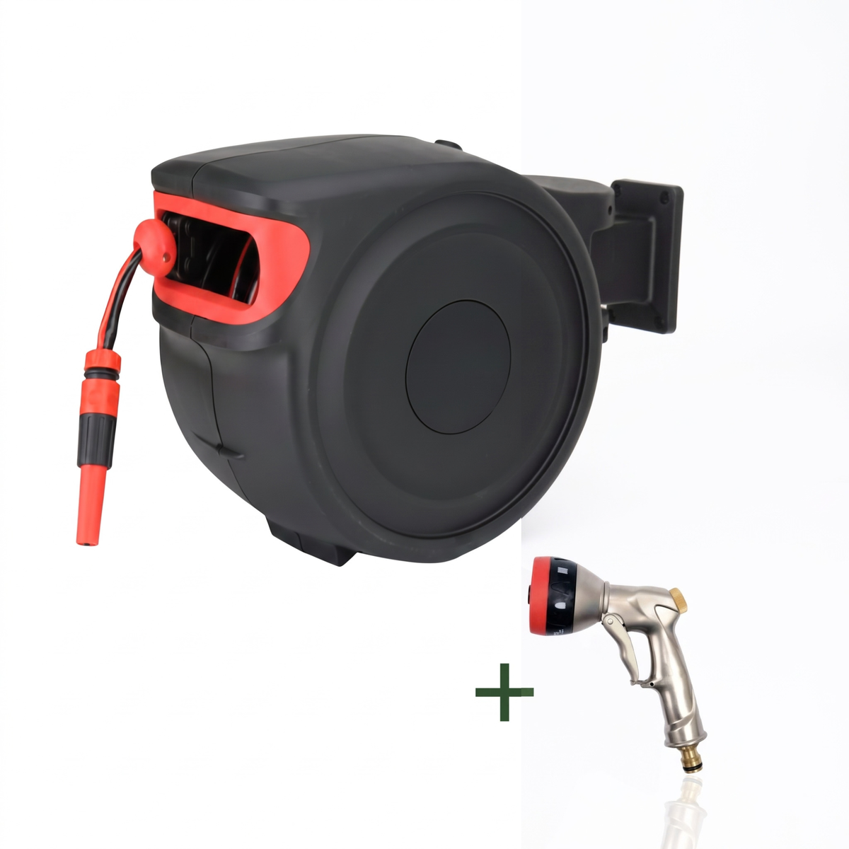 15m Automatic Hose Reel with 7-Pattern Metal Sprayer