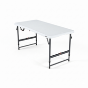 120x60 Fast-Lock Height-Adjustable Folding Table