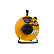 Heavy-Duty Cable Reel – 25m, Water-Resistant, 4 Sockets