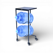 WaterRack Lite | 2-Tier with MDF Shelf, Wheels & Brakes