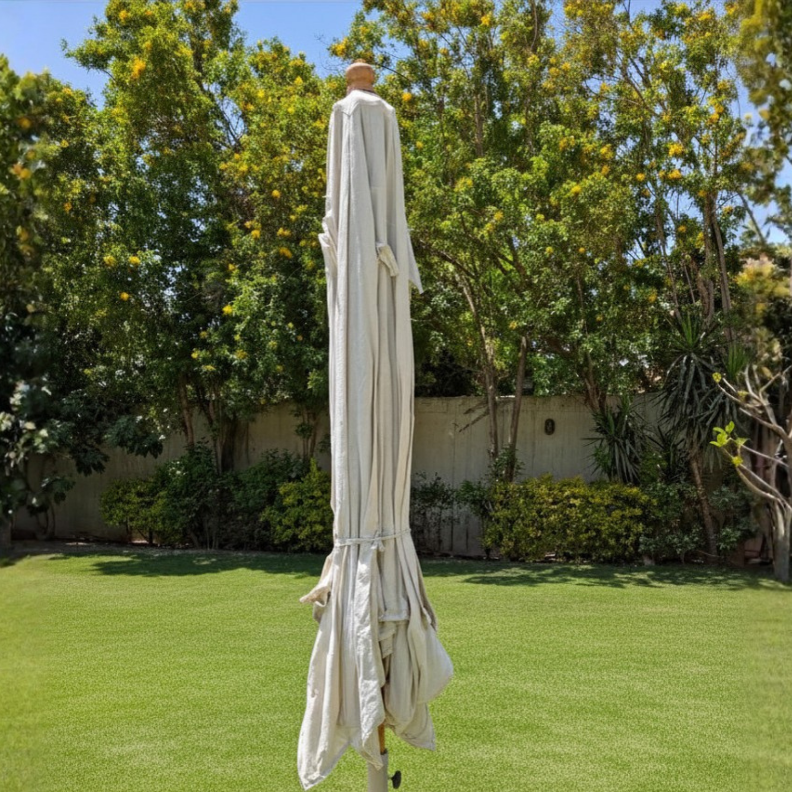 4m Beechwood XL Umbrella – Easy-Pull Rope Mechanism | Without Base
