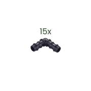 15x Barbed Elbow Fittings - Imported