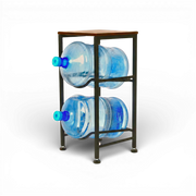 WaterRack Premium | 2-Tier with Natural Wood Shelf