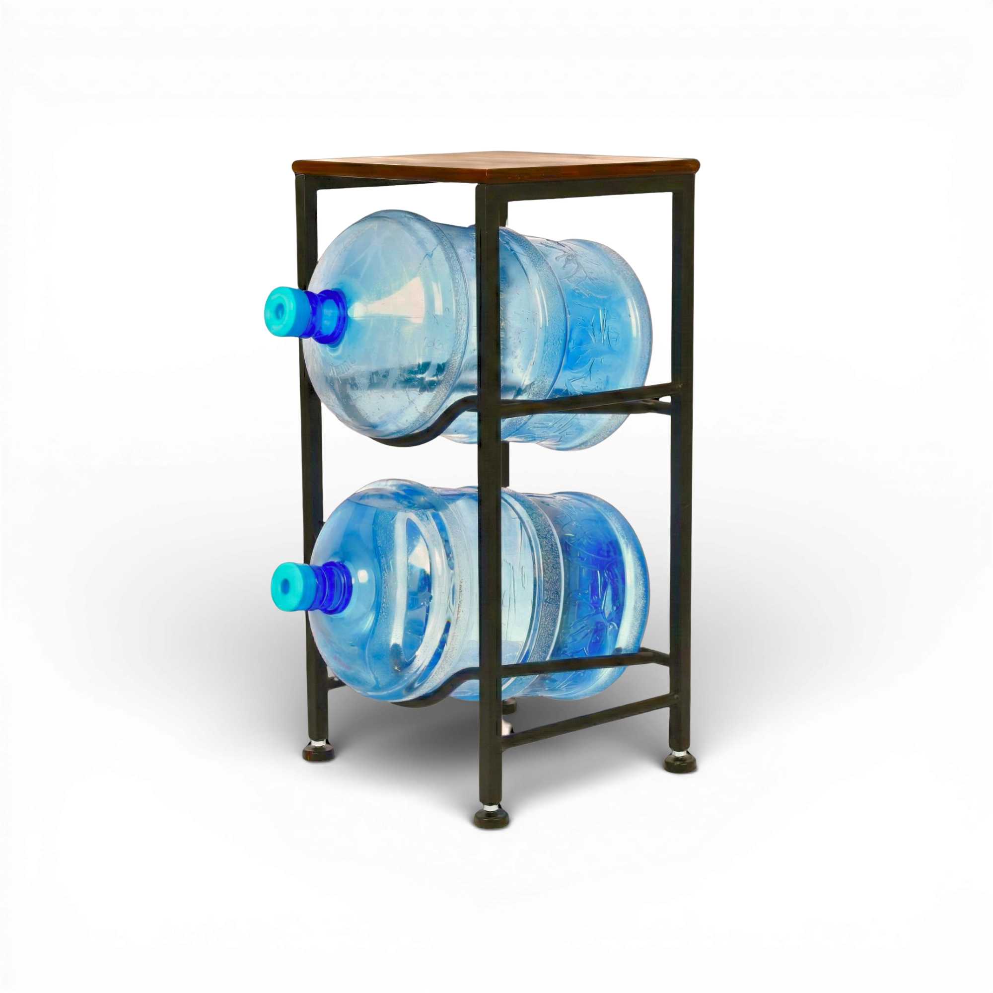 WaterRack Premium | 2-Tier with Natural Wood Shelf