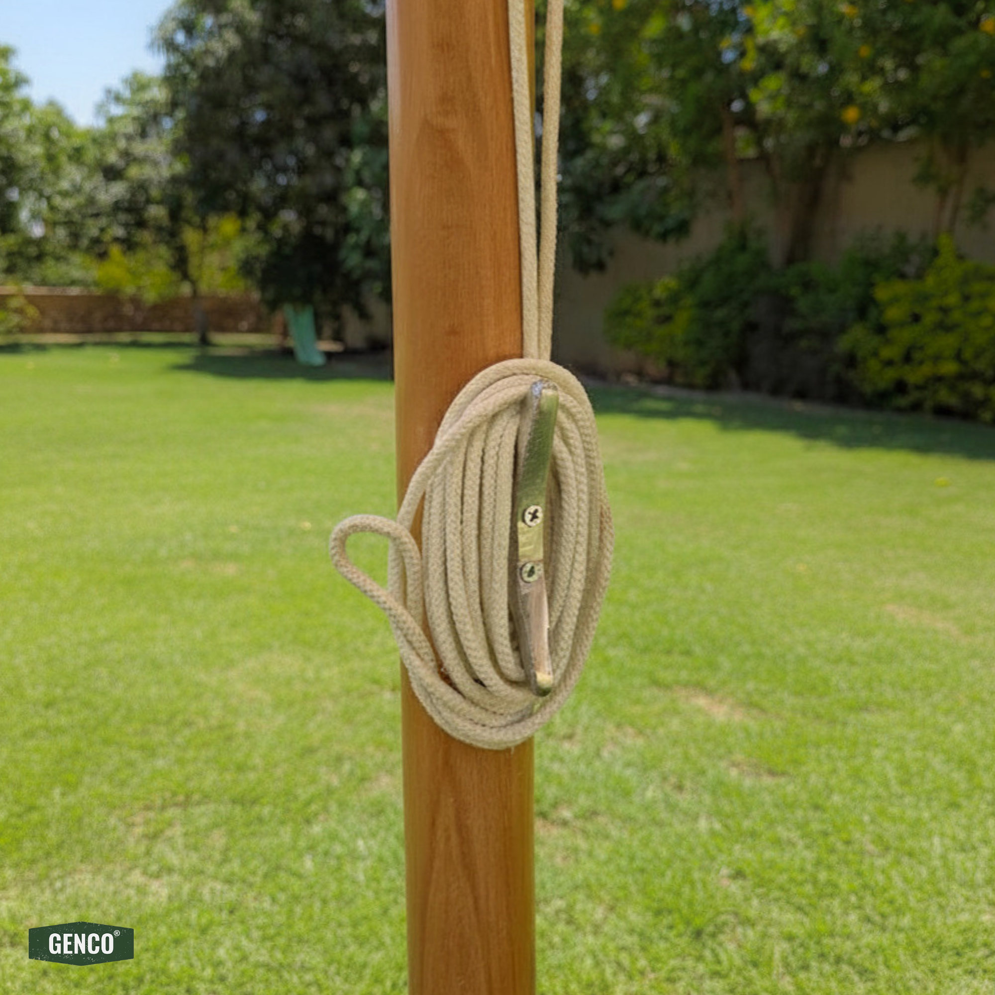 3m Beechwood Standard Umbrella – Easy-Pull Rope Mechanism | Without Base